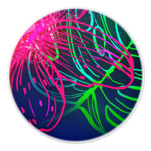 Elektrische Luau-Tropennacht Neon Aloha Keramikknauf