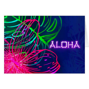 Elektrische Luau-Tropennacht-Neon-Aloha-Party