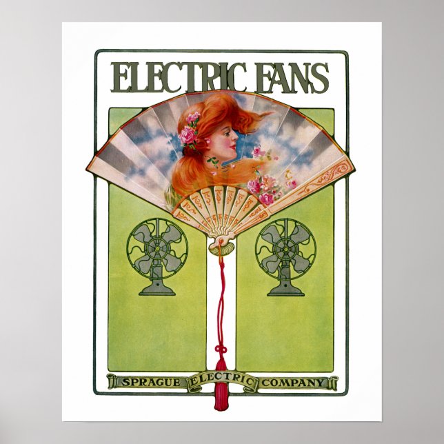 Elektrische Lüfteranzeige Poster (Vorne)