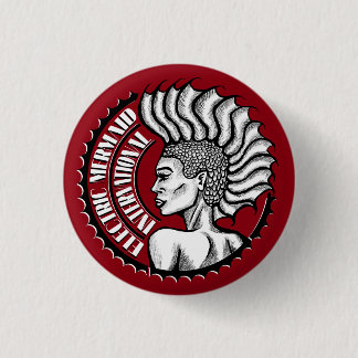 Elektrische Meerjungfrau-internationaler roter Button