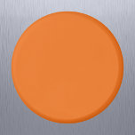 Elektrische Orangefarbene Festfarbe Magnet<br><div class="desc">Elektrische Orangefarbene Festfarbe</div>