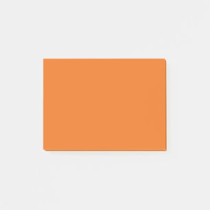 Elektrische Orangefarbene Festfarbe Post-it Klebezettel