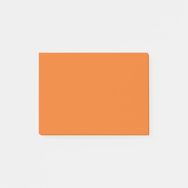 Elektrische Orangefarbene Festfarbe Post-it Klebezettel (Vorderseite)