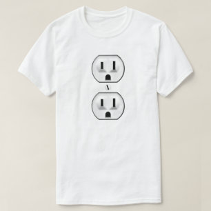 Elektrische Outlet-Kostüme für Elektriker T-Shirt
