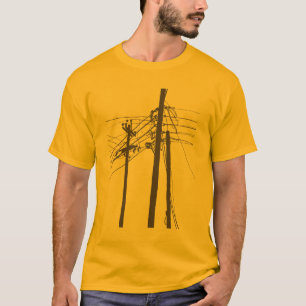 elektrische Powerlinien T-Shirt