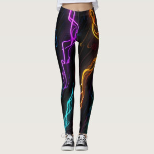 Elektrische Pulse: Symphonie der Neonfrequenz Leggings