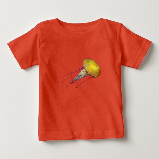 Elektrische Qualle Baby T-shirt (Vorderseite)