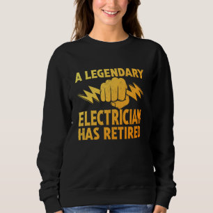 Elektrische Rentner Männer Frauen Funny Remüde Ele Sweatshirt