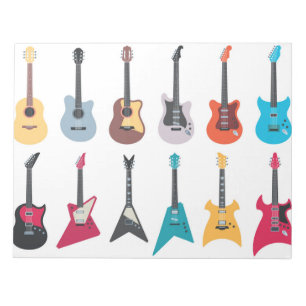 Elektrische Rockgitarre Notizblock