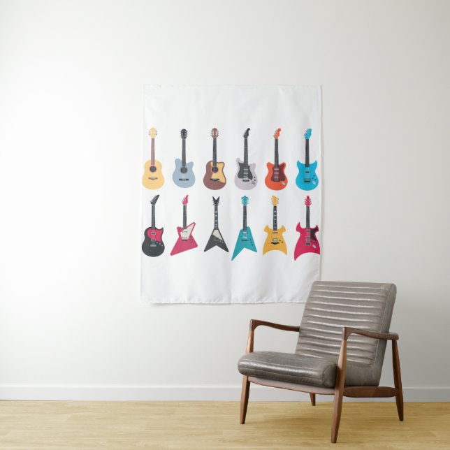 Elektrische Rockgitarre Wandteppich (Beispiel)