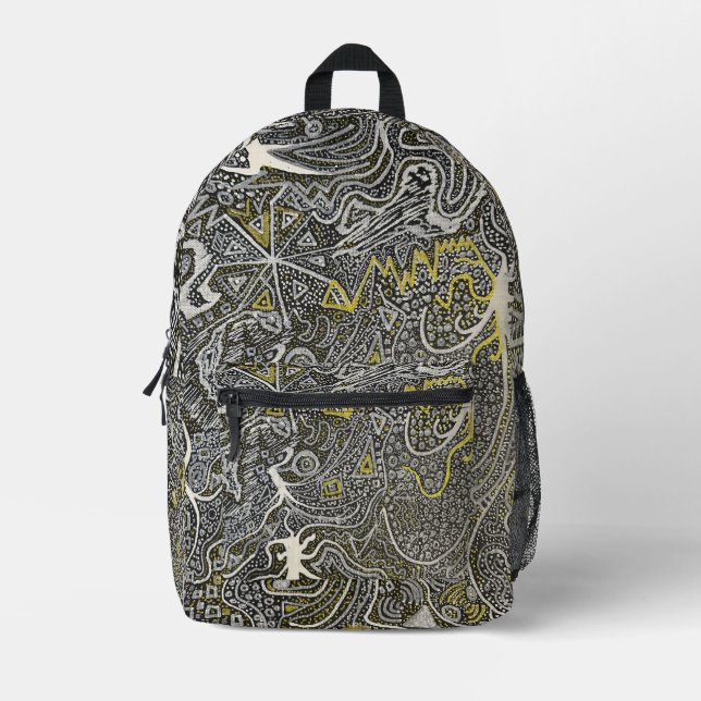 Elektrische Roots Bedruckter Rucksack (Vorderseite)