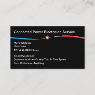Elektrische Spark Wire Business Cards Visitenkarte