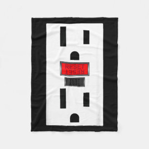 Elektrische Steckdose Lustiges Halloween Fleecedecke