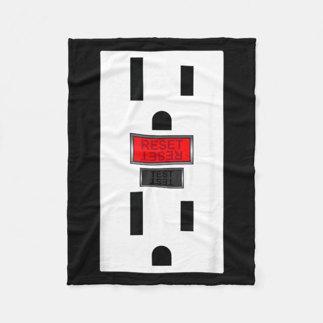 Elektrische Steckdose Lustiges Halloween Fleecedecke (Vorderseite)