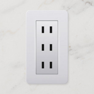 Elektrische Steckdose Visitenkarte
