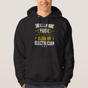 Elektrische Steckdosen für Männer Hoodie