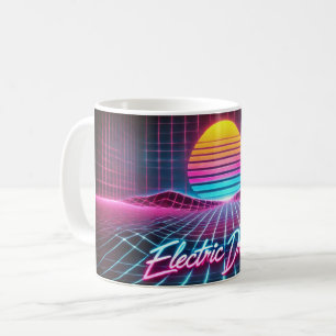 Elektrische Träume Retro Neon Tasse - 80er Inspiri