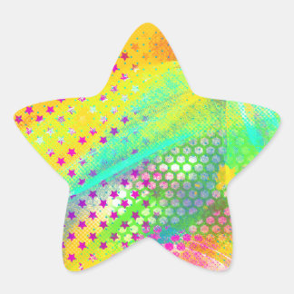 Elektrische Träume Stern-Aufkleber