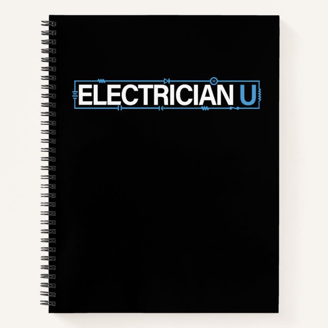 Elektrische U-Black-Notebook Notizbuch (Vorderseite)