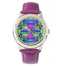 Elektrische Vibes Träume Stylische Vintage-Abstrak Armbanduhr