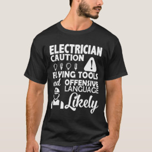 Elektrische Vorsicht, Elektriker - Xadmq T-Shirt