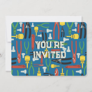 Elektrische Werkzeuge des Handels Einladung