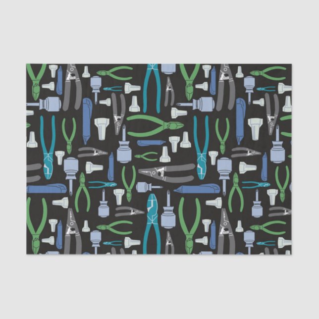 Elektrische Werkzeuge des Handels Seidenpapier (Vorderseite)