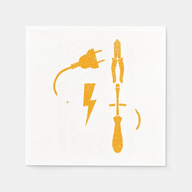 Elektrische Werkzeuge Lineman USA Serviette (Vorderseite)