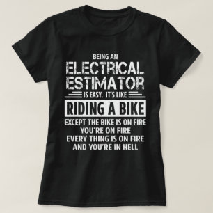 Elektrischer Abschätzer T-Shirt
