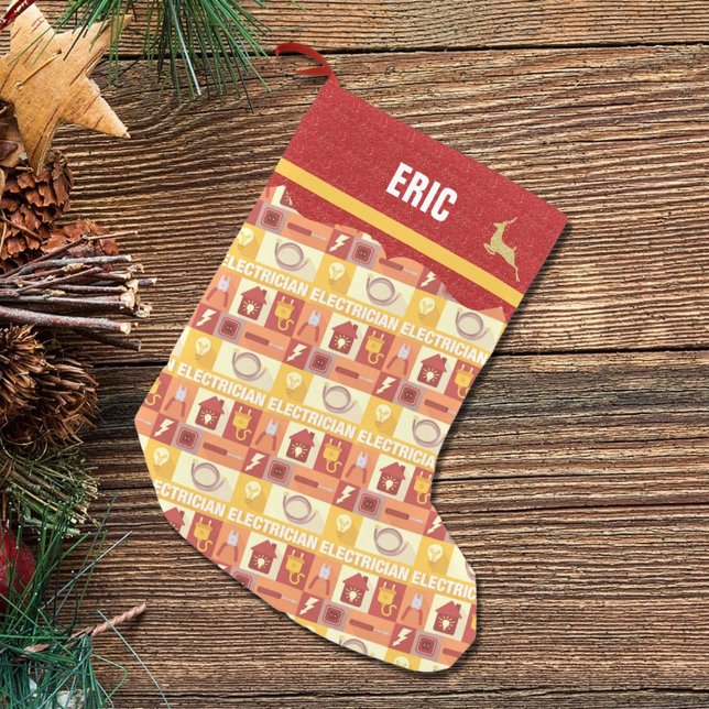 Elektrischer Beruf | Imitate Roter Glitzer Kleiner Weihnachtsstrumpf (Von Creator hochgeladen)