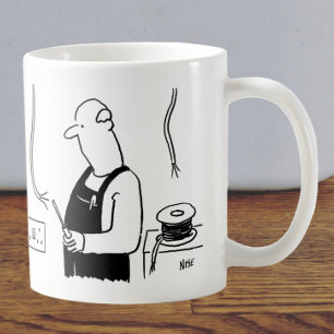 Elektrischer Cartoon Kaffeetasse