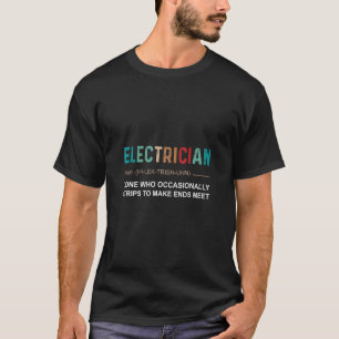 Elektrischer, der gelegentlich abzieht, um En T-Shirt