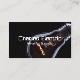 Elektrischer Elektriker Strom Geschäftskarte Visitenkarte