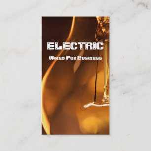 Elektrischer Elektriker Strom Geschäftskarte Visitenkarte