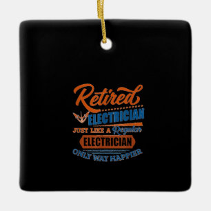 Elektrischer Elektrofahrer - Geschenk Keramikornament