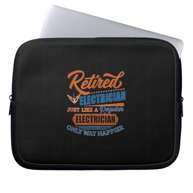 Elektrischer Elektrofahrer - Geschenk Laptopschutzhülle (Vorderseite)