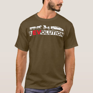 Elektrischer Fahrzeugtreiber EV-Batterierevolution T-Shirt
