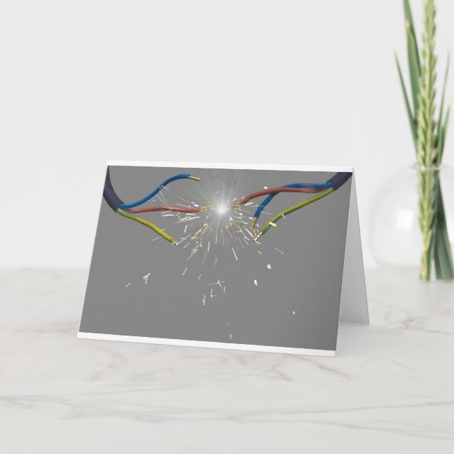 elektrischer Funken Karte (Vorderseite)