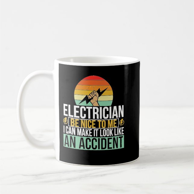 Elektrischer Funny Electrician Joke Electrical Tec Kaffeetasse (Links)