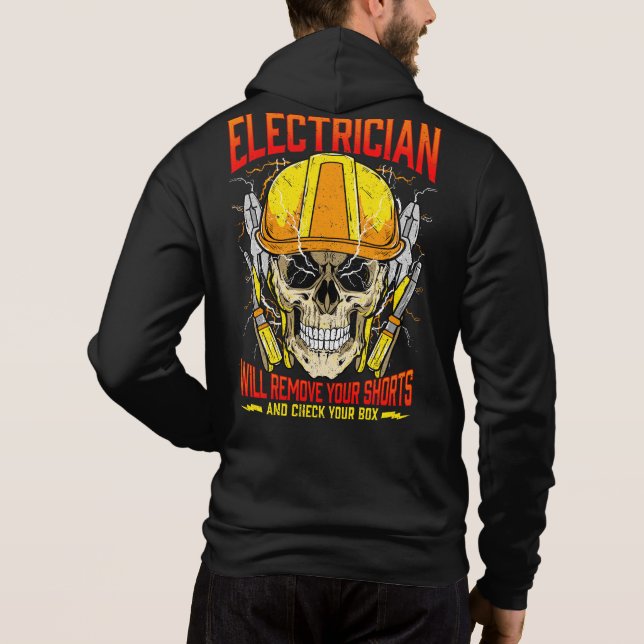 Elektrischer Funny Quotes Electrical Spaß Hoodie (Rückseite)