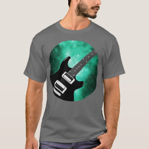 Elektrischer Gitarren-Galaxie-Nebel Außenraum T-Shirt