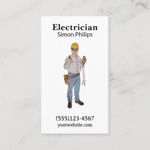 Elektrischer Handyman Visitenkarte