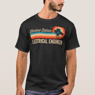 Elektrischer Ingenieur GeburtstagsRetro Vintag Men T-Shirt