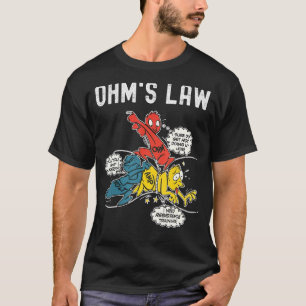 Elektrischer Ingenieur im Ohm-Gesetz erklärt T-Shirt