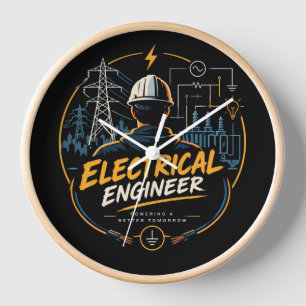 Elektrischer Ingenieur Wanduhr