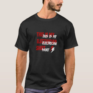 Elektrischer Ironic Sprichwort Handwerker Spannung T-Shirt