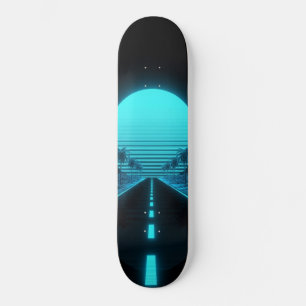 Elektrischer Kreuzfahrt Synthwave  Skateboard