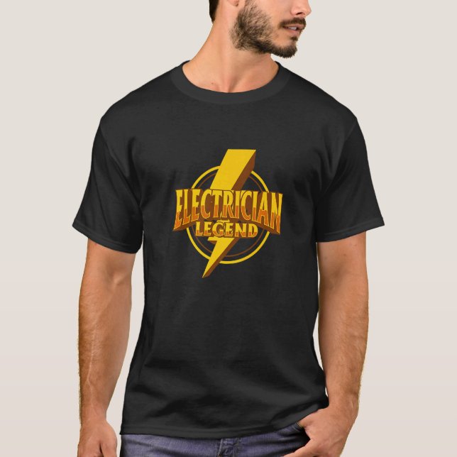 Elektrischer Legend Electronic Worker Handwerker T-Shirt (Vorderseite)