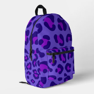 "Elektrischer Lila Leopard" Bedruckter Rucksack