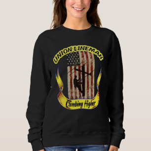 Elektrischer Lineman Kabel Stuff Electric Pole Cl Sweatshirt